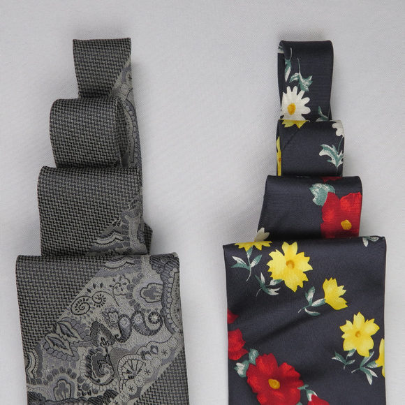 Lot 5 A. Picci Seta Di Como Mens Tie Silk Paisley - Picture 6 of 8